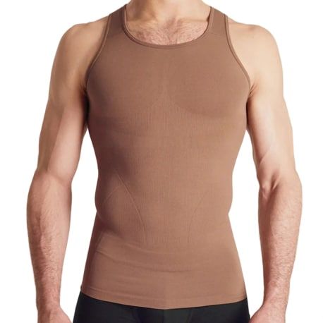 Rounderbum Débardeur Seamless Compression Cacao