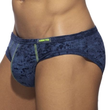 Addicted Slip Bikini Velvet Shady Bleu Marine