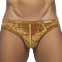 Addicted Slip Bikini Velvet Shady Moutarde