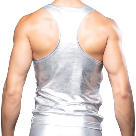 Andrew Christian Capsule Space Tank Top - Silver
