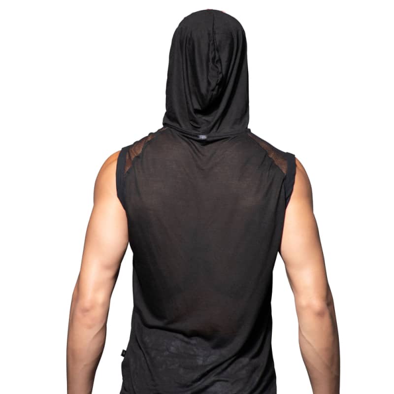 Andrew Christian Débardeur à Capuche City Noir