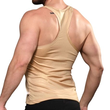 Andrew Christian Débardeur Shimmer Champagne