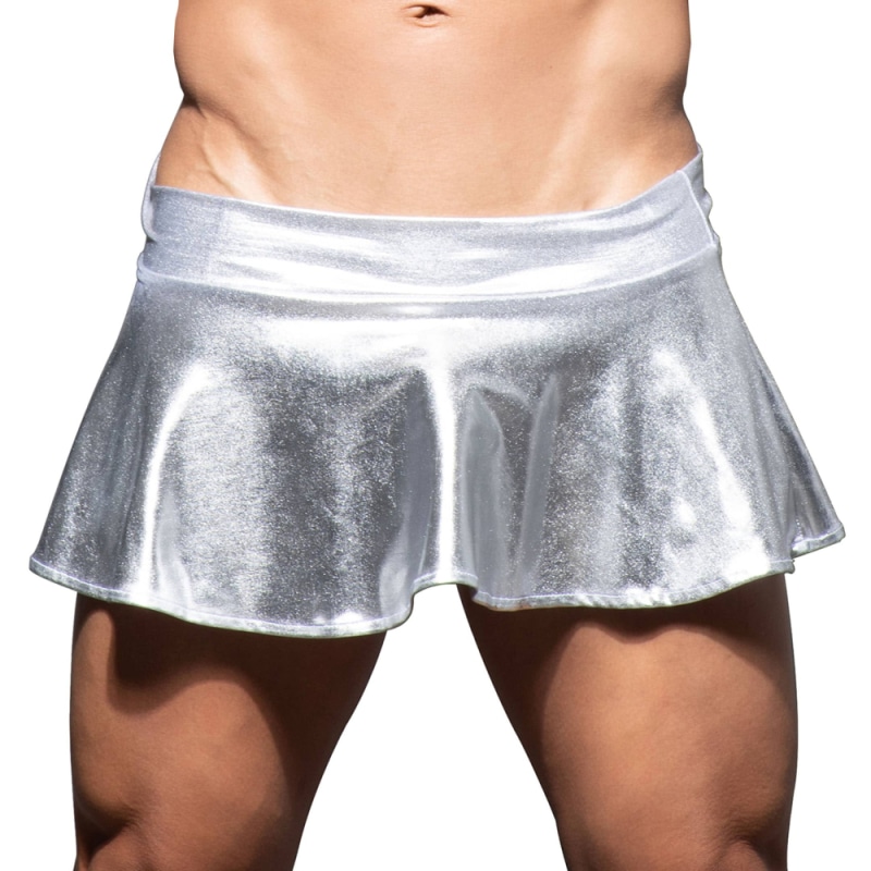 Andrew Christian Capsule Space Skirt - Silver