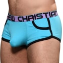 Andrew Christian Shorty Almost Naked Rétro Pocket Bleu Turquoise