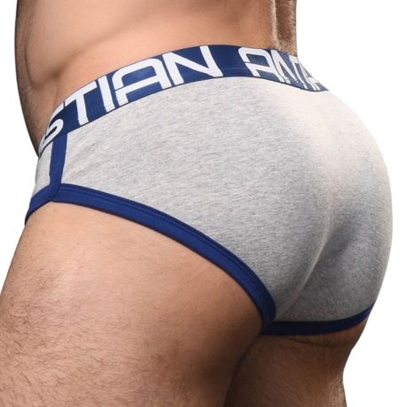 Andrew Christian Slip CoolFlex Modal Show-It Gris Chiné