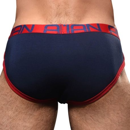 Andrew Christian Slip CoolFlex Modal Show-It Bleu Marine