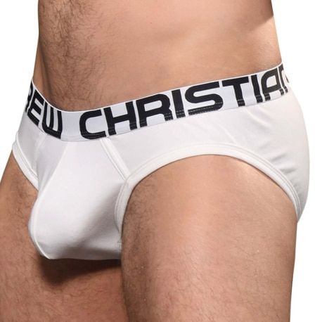 Andrew Christian Slip Bulge C-Ring Blanc