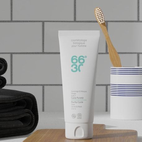 66°30 Gommage et Masque Visage 3-en-1 - Cycle Pureté - 100 ml
