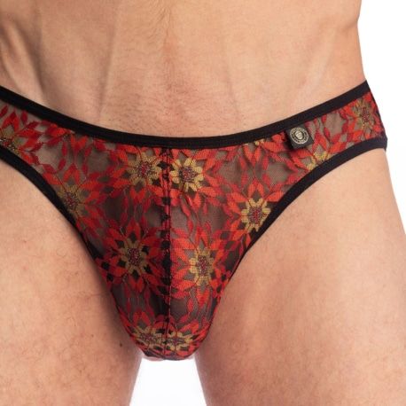 L'Homme invisible Slip Mini Mandala Rouge