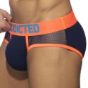 Addicted Neon Mesh Briefs - Navy