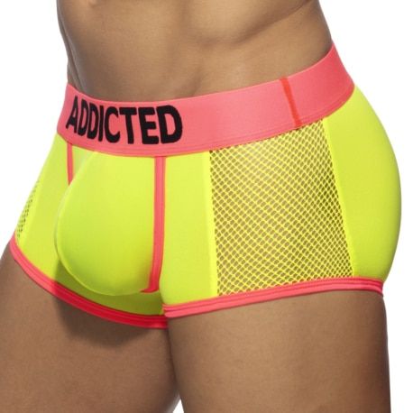 Addicted Boxer Neon Mesh Jaune Fluo