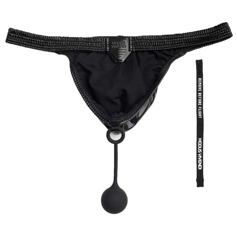 Modus Vivendi Vinyl Pleasure Thong - Red
