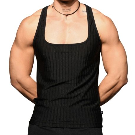 Andrew Christian Débardeur Midnight Mesh Noir