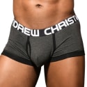 Andrew Christian Almost Naked Flag Tagless Trunks - Charcoal