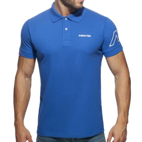 Addicted Polo AD Coton Bleu Roi