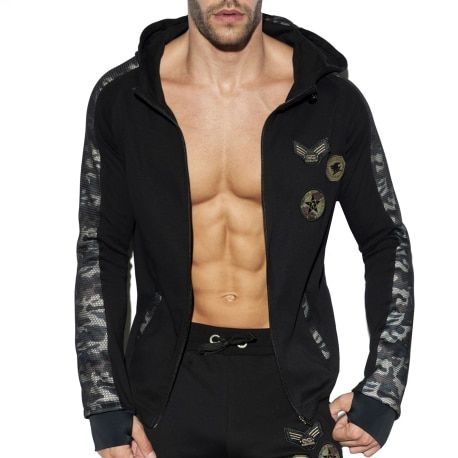 ES Collection Veste Sport Padded Army Noire