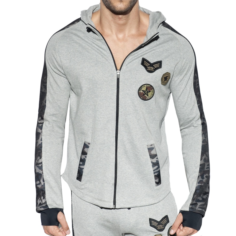 ES Collection Veste Sport Padded Army Grise