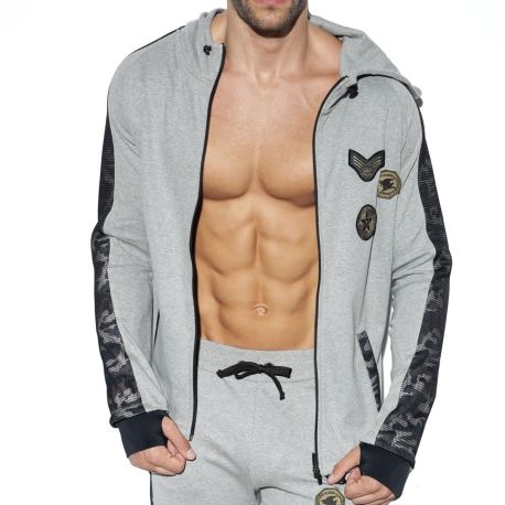 ES Collection Veste Sport Padded Army Grise
