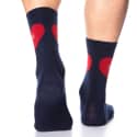 SKU Chaussettes Basses Coton Cœurs - Bleu Marine