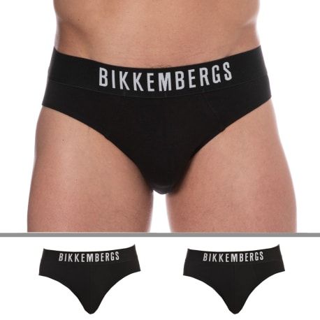 Bikkembergs 2-Pack Cotton Briefs - Black
