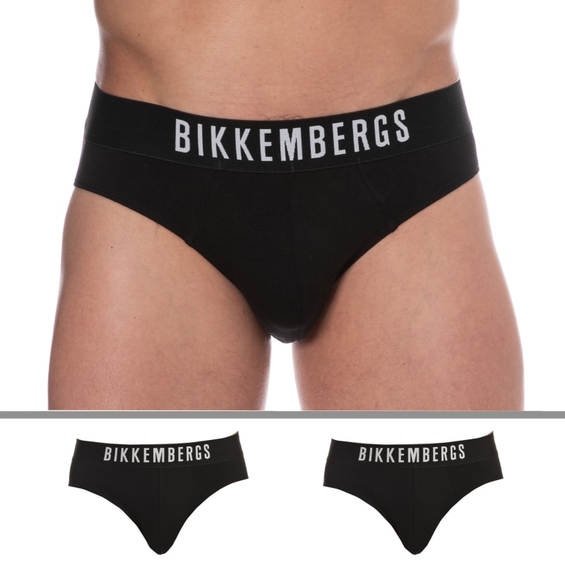Bikkembergs 2-Pack Cotton Briefs - Black