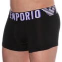 Emporio Armani Megalogo Cotton Boxer Briefs - Black