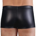 Orion Leatherette Zipped Laced Trunks - Black