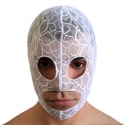 Addicted Flowery Lace Hood - White