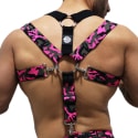  Harnais 3-Way Neo Camo Rose Fluo