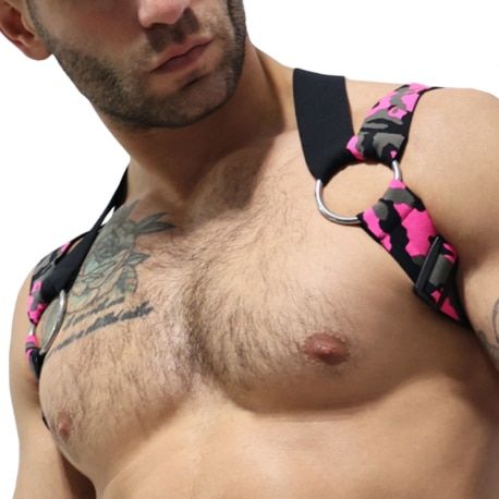  Neo Camo 3-Way Harness - Neon Pink
