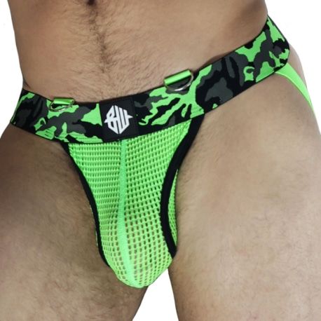  Neo Camo Jock - Neon Green