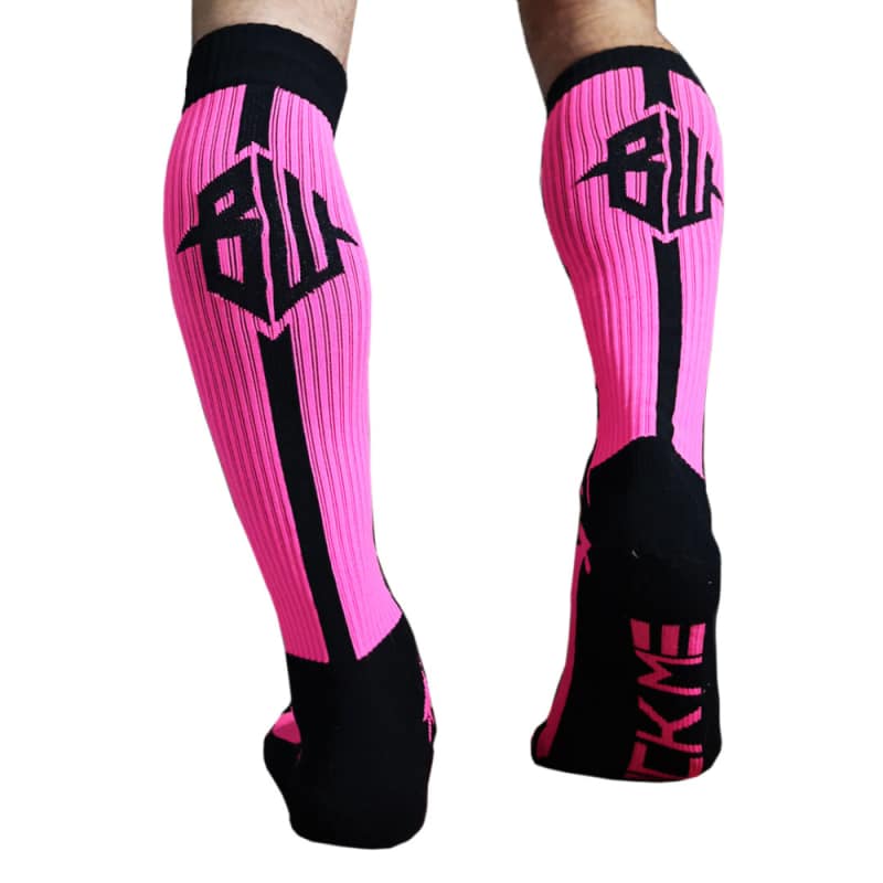  Neo Camo Knee Socks - Neon Pink