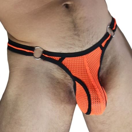  Neo Camo Thong - Neon Orange