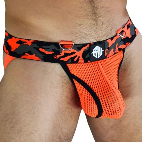  Neo Camo Jock - Neon Orange