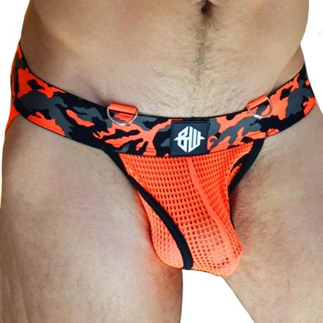  Neo Camo Jock - Neon Orange