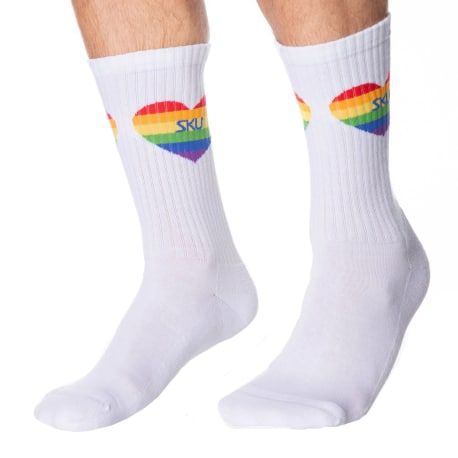 SKU Chaussettes Sport Cœurs Rainbow