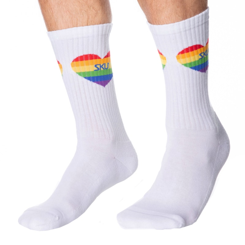 SKU Chaussettes Sport Cœurs Rainbow