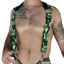  Harnais 3-Way Neo Camo Vert Fluo