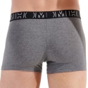 HOM Lot de 3 Boxers Gino Coton Noir - Gris Chiné - Imprimé Floral