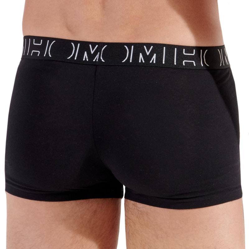 HOM Lot de 3 Boxers Gino Coton Noir - Gris Chiné - Imprimé Floral