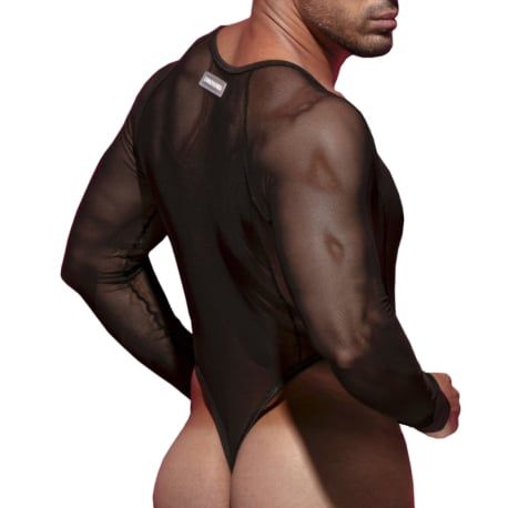  Cupido Thong Bodysuit - Black