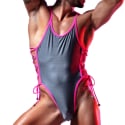  Eros Thong Bodysuit - Grey