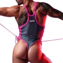  Eros Thong Bodysuit - Grey