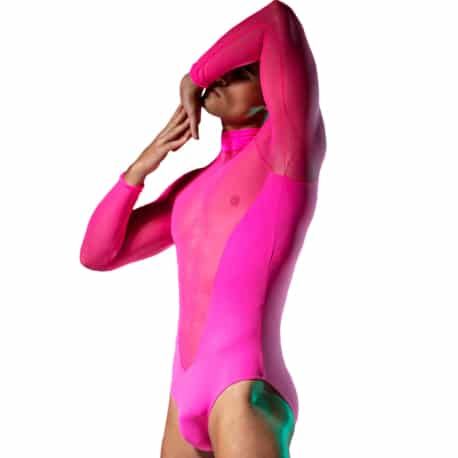  Fenix Bodysuit - Neon Pink