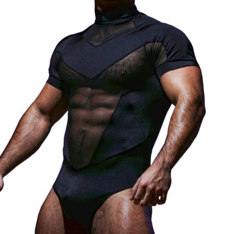  Body Zeus à Manches Courtes Noir