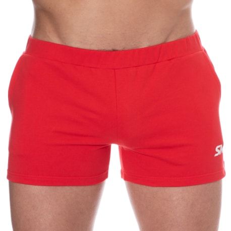 SKU Short de Sport Coton Rouge