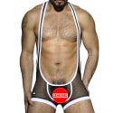 AD Fetish Body Mesh Fetish Noir - Blanc