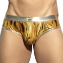 ES Collection Storm Glitter Briefs - Yellow - Gold