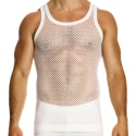 Modus Vivendi Mesh Through Tank Top - White