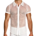 Modus Vivendi Chemisette Through Mesh Blanche